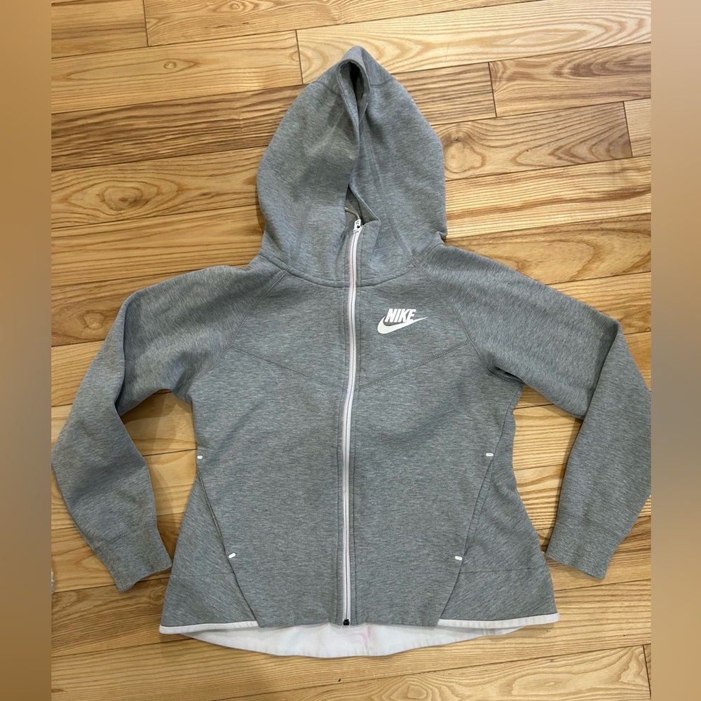 Nike Heather Gray Full-Zip Hoodie
